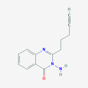 molecular formula C13H13N3O B372983 3-amino-2-(4-pentynyl)-4(3H)-quinazolinone 