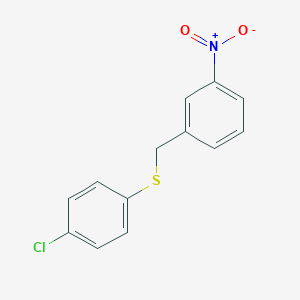 molecular formula C13H10ClNO2S B372984 1-{[(4-Chlorophenyl)sulfanyl]methyl}-3-nitrobenzene 