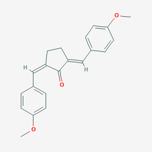 molecular formula C21H20O3 B372986 2,5-Bis-(4-methoxy-benzylidene)-cyclopentanone 
