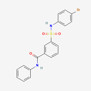 molecular formula C19H15BrN2O3S B3729868 3-{[(4-bromophenyl)amino]sulfonyl}-N-phenylbenzamide 