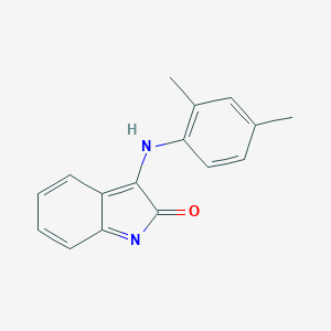 molecular formula C16H14N2O B372991 (3E)-3-[(2,4-Dimethylphenyl)imino]-1,3-dihydro-2H-indol-2-one CAS No. 95059-99-7