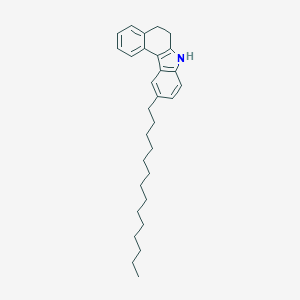 molecular formula C30H41N B372993 10-tetradecyl-6,7-dihydro-5H-benzo[c]carbazole 