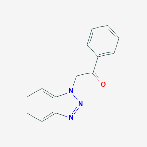 molecular formula C14H11N3O B372999 2-(1H-1,2,3-Benzotriazol-1-yl)-1-phenylethan-1-one CAS No. 127876-36-2