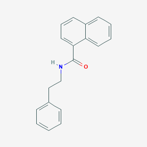 molecular formula C19H17NO B373001 N-(2-phenylethyl)naphthalene-1-carboxamide 