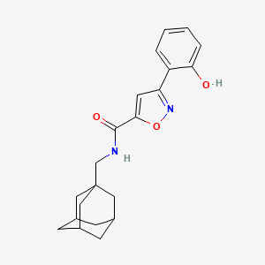 molecular formula C21H24N2O3 B3730029 N-(1-adamantylmethyl)-3-(2-hydroxyphenyl)-5-isoxazolecarboxamide 