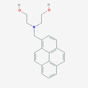 molecular formula C21H21NO2 B373009 2-[2-Hydroxyethyl(pyren-1-ylmethyl)amino]ethanol CAS No. 3712-79-6