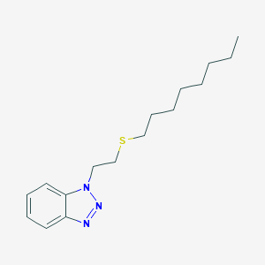 molecular formula C16H25N3S B373010 2-(1H-1,2,3-benzotriazol-1-yl)ethyl octyl sulfide 