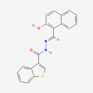 molecular formula C20H14N2O2S B3730128 N'-[(2-hydroxy-1-naphthyl)methylene]-1-benzothiophene-3-carbohydrazide 