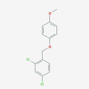 molecular formula C14H12Cl2O2 B373017 2,4-Dichloro-1-[(4-methoxyphenoxy)methyl]benzene 