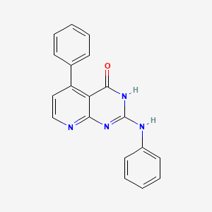 molecular formula C19H14N4O B3730276 2-anilino-5-phenylpyrido[2,3-d]pyrimidin-4(3H)-one 