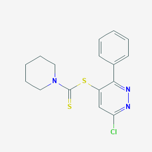 6-Chloro-3-phenylpyridazin-4-yl piperidine-1-carbodithioate