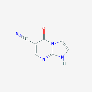 molecular formula C7H4N4O B373032 5-Oxo-1,5-dihydroimidazo[1,2-a]pyrimidine-6-carbonitrile CAS No. 169298-50-4