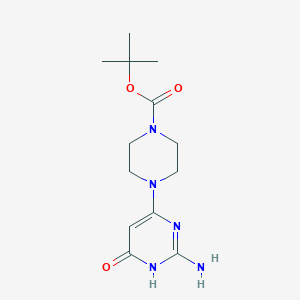 molecular formula C13H21N5O3 B3730320 tert-butyl 4-(2-amino-6-oxo-1,6-dihydro-4-pyrimidinyl)-1-piperazinecarboxylate 