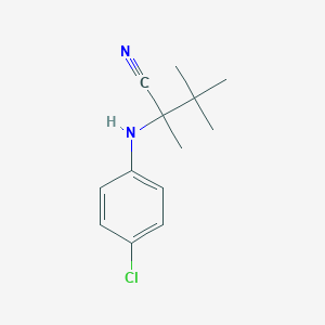2-(4-Chloroanilino)-2,3,3-trimethylbutanenitrile