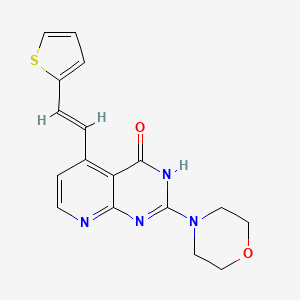 molecular formula C17H16N4O2S B3730366 2-(4-morpholinyl)-5-[2-(2-thienyl)vinyl]pyrido[2,3-d]pyrimidin-4(3H)-one 