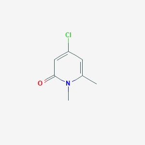 molecular formula C7H8ClNO B373037 4-chloro-1,6-dimethylpyridin-2(1H)-one CAS No. 5658-86-6