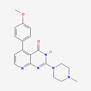 molecular formula C19H21N5O2 B3730433 5-(4-methoxyphenyl)-2-(4-methyl-1-piperazinyl)pyrido[2,3-d]pyrimidin-4(3H)-one 