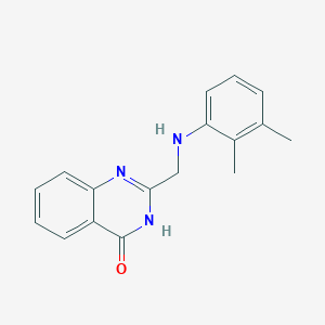 molecular formula C17H17N3O B3730465 2-{[(2,3-dimethylphenyl)amino]methyl}-4(3H)-quinazolinone 
