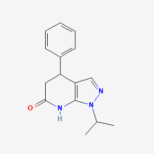 molecular formula C15H17N3O B3730530 1-isopropyl-4-phenyl-1,4,5,7-tetrahydro-6H-pyrazolo[3,4-b]pyridin-6-one 