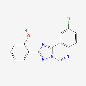 molecular formula C15H9ClN4O B3730572 2-(9-chloro[1,2,4]triazolo[1,5-c]quinazolin-2-yl)phenol 