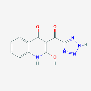 molecular formula C11H7N5O3 B373063 2-hydroxy-3-(2H-tetrazole-5-carbonyl)-1H-quinolin-4-one 