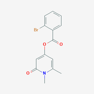 1,6-Dimethyl-2-oxo-1,2-dihydro-4-pyridinyl 2-bromobenzoate