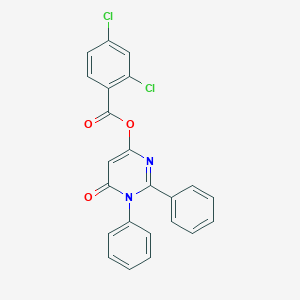 6-Oxo-1,2-diphenyl-1,6-dihydro-4-pyrimidinyl 2,4-dichlorobenzoate