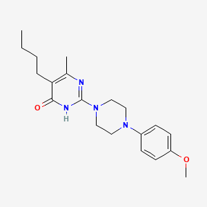 5-butyl-2-[4-(4-methoxyphenyl)-1-piperazinyl]-6-methyl-4(3H)-pyrimidinone