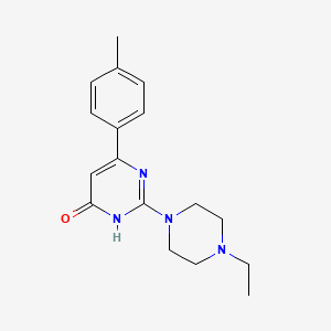 2-(4-ethyl-1-piperazinyl)-6-(4-methylphenyl)-4(3H)-pyrimidinone