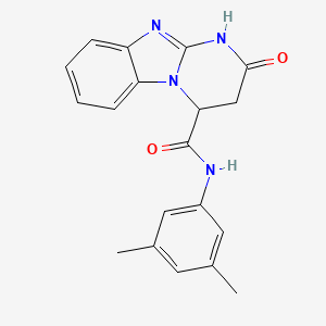 molecular formula C19H18N4O2 B3730816 N-(3,5-dimethylphenyl)-2-oxo-1,2,3,4-tetrahydropyrimido[1,2-a]benzimidazole-4-carboxamide 