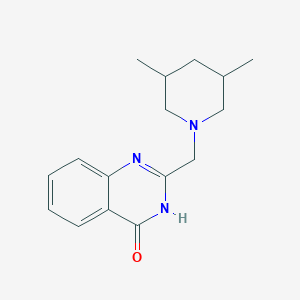 molecular formula C16H21N3O B3730826 2-[(3,5-dimethyl-1-piperidinyl)methyl]-4(1H)-quinazolinone 