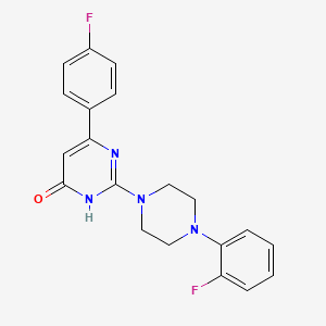 molecular formula C20H18F2N4O B3730840 6-(4-fluorophenyl)-2-[4-(2-fluorophenyl)-1-piperazinyl]-4(3H)-pyrimidinone 