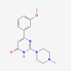 6-(3-methoxyphenyl)-2-(4-methyl-1-piperazinyl)-4(3H)-pyrimidinone