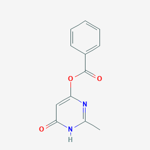 molecular formula C12H10N2O3 B373088 2-Methyl-6-oxo-1,6-dihydro-4-pyrimidinyl benzoate 