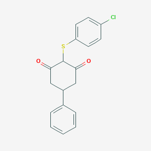 2-[(4-Chlorophenyl)sulfanyl]-5-phenyl-1,3-cyclohexanedione