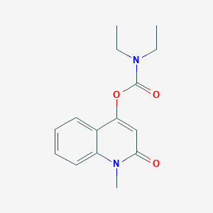 1-Methyl-2-oxo-1,2-dihydro-4-quinolinyl diethylcarbamate