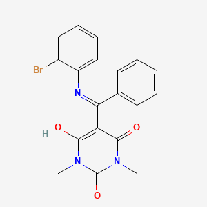 5-[[(2-bromophenyl)amino](phenyl)methylene]-1,3-dimethyl-2,4,6(1H,3H,5H)-pyrimidinetrione