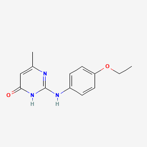 molecular formula C13H15N3O2 B3731024 2-[(4-ethoxyphenyl)amino]-6-methyl-4(3H)-pyrimidinone 