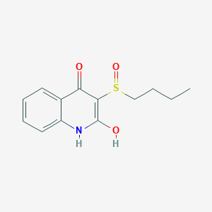 molecular formula C13H15NO3S B373108 3-butylsulfinyl-2-hydroxy-1H-quinolin-4-one 