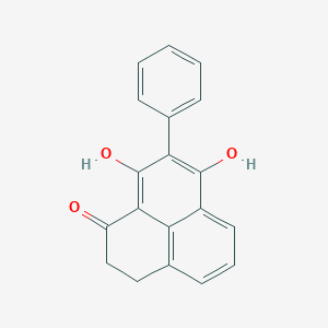 molecular formula C19H14O3 B373114 3,9-dihydroxy-2-phenyl-7,8-dihydro-1H-phenalen-1-one 