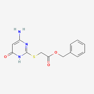 molecular formula C13H13N3O3S B3731167 benzyl [(4-amino-6-oxo-1,6-dihydro-2-pyrimidinyl)thio]acetate 