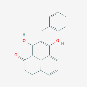 molecular formula C20H16O3 B373117 2-benzyl-3,9-dihydroxy-7,8-dihydro-1H-phenalen-1-one 