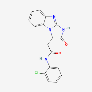 molecular formula C17H13ClN4O2 B3731190 N-(2-chlorophenyl)-2-(2-oxo-2,3-dihydro-1H-imidazo[1,2-a]benzimidazol-3-yl)acetamide 