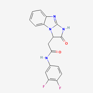 N-(3,4-difluorophenyl)-2-(2-oxo-2,3-dihydro-1H-imidazo[1,2-a]benzimidazol-3-yl)acetamide