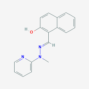 molecular formula C17H15N3O B3731204 2-hydroxy-1-naphthaldehyde methyl(2-pyridinyl)hydrazone 