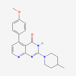 molecular formula C20H22N4O2 B3731206 5-(4-methoxyphenyl)-2-(4-methyl-1-piperidinyl)pyrido[2,3-d]pyrimidin-4(3H)-one 