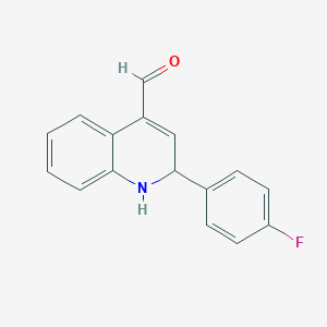 2-(4-Fluorophenyl)-1,2-dihydroquinoline-4-carbaldehyde