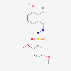 molecular formula C15H16N2O6S B3731368 N'-(2,3-dihydroxybenzylidene)-2,5-dimethoxybenzenesulfonohydrazide 