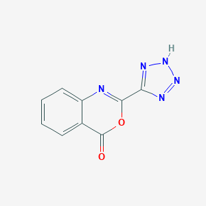molecular formula C9H5N5O2 B373137 2-(1H-tetraazol-5-yl)-4H-3,1-benzoxazin-4-one 