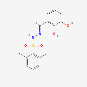molecular formula C16H18N2O4S B3731397 N'-(2,3-dihydroxybenzylidene)-2,4,6-trimethylbenzenesulfonohydrazide 